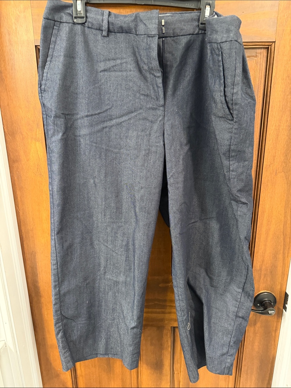 Talbots Navy Cropped Womens Jeans - Ankle Length